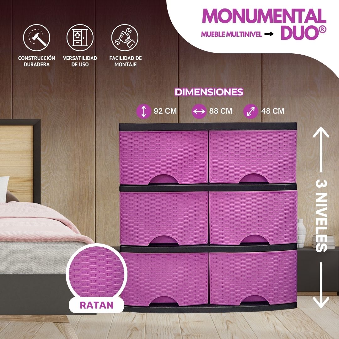 MONUMENTAL DUO®: Cajonera Multi - Compartimientos