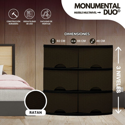 MONUMENTAL DUO®: Cajonera Multi - Compartimientos