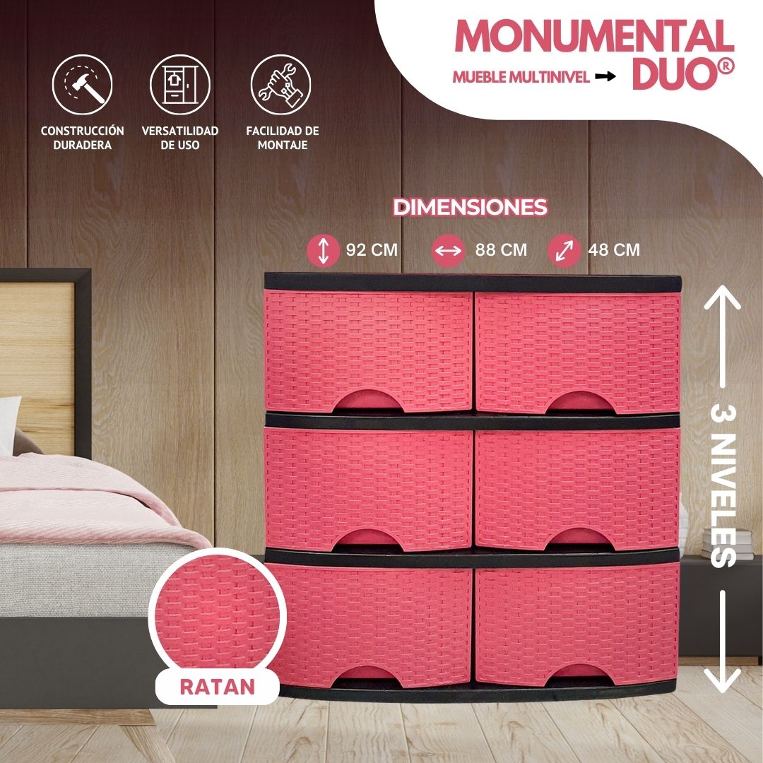 MONUMENTAL DUO®: Cajonera Multi - Compartimientos