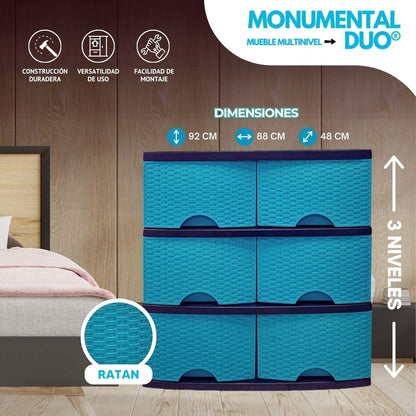 MONUMENTAL DUO®: Cajonera Multi - Compartimientos