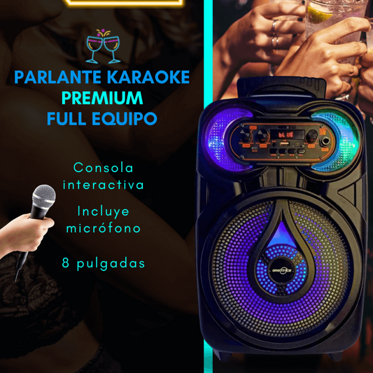 🎵🔊 PARLANTE PREMIUM  MEGATOP™️  (REGALO MICRÓFONO 🎤 + ASA + LUZ LED)