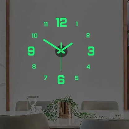 GlowTime® : Reloj de Pared Luminoso Universal de 100 cm – Decoración Moderna y Brillante"