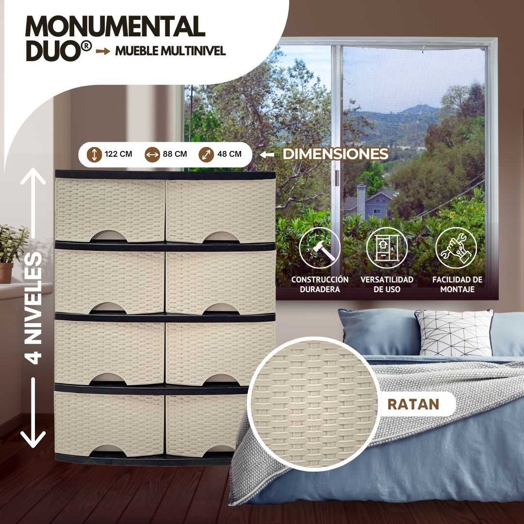 MONUMENTAL DUO®: Cajonera Multi - Compartimientos