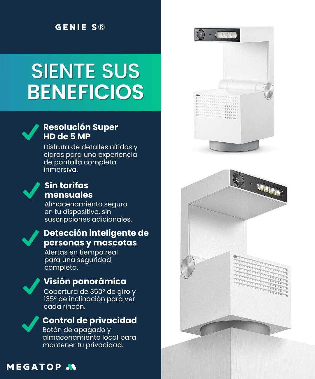 Genie S: Cámara de Seguridad