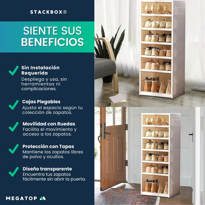 StackBox: Organizador de Zapatos Plegable