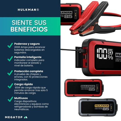 Hulkman: Arrancador de batería Portátil