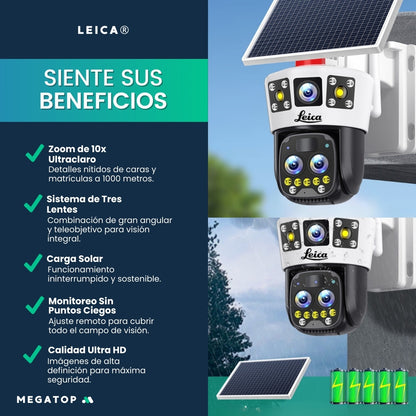 Leica: Cámara de vigilancia  y carga solar