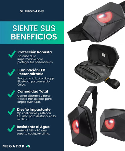 Slingbag: Bandolera LED INTELIGENTE