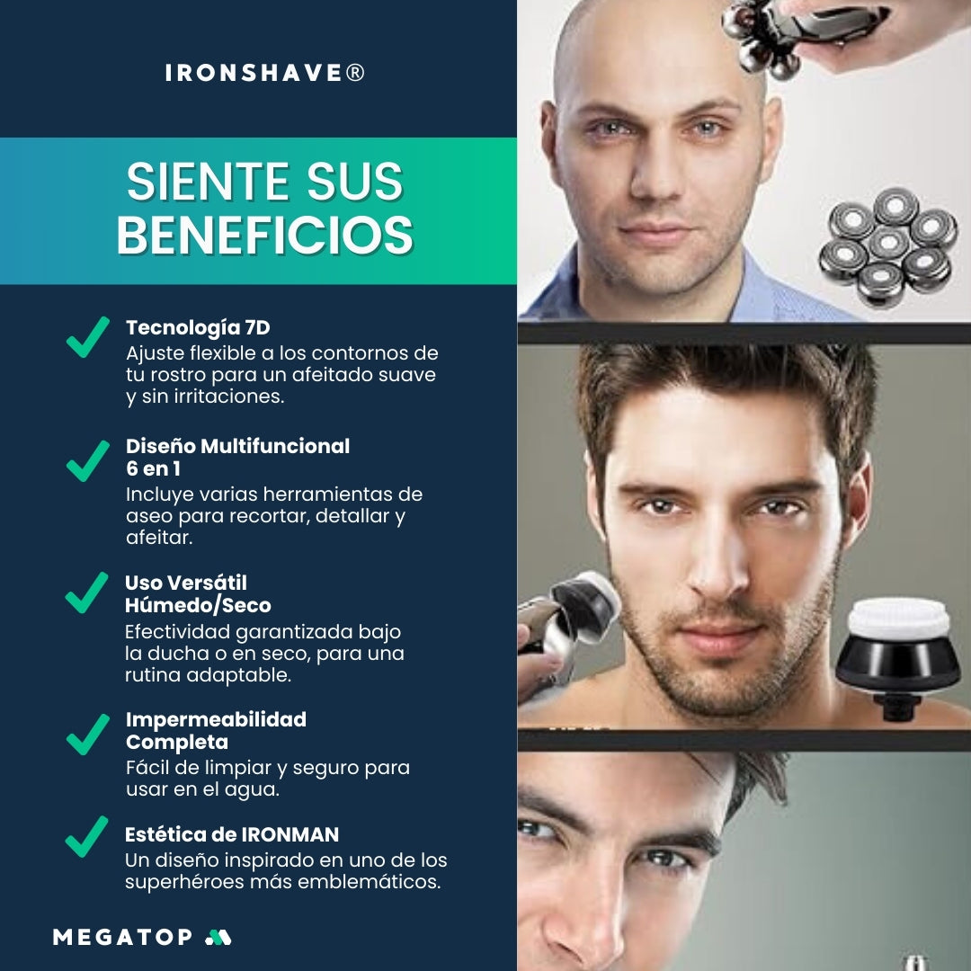 IronShave: Afeitadora eléctrica para hombres 6 en 1