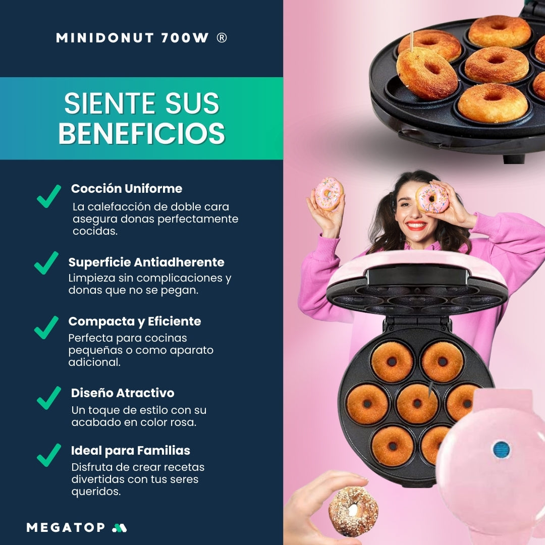 MiniDonut 700W: Máquina para Hacer Donas