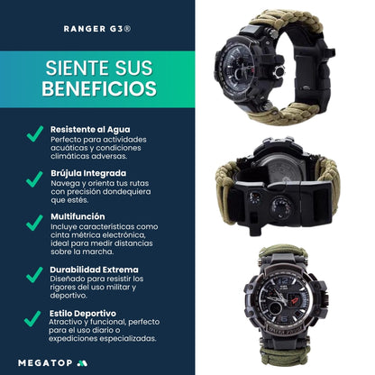 Ranger G3: Reloj Militar Multifuncional