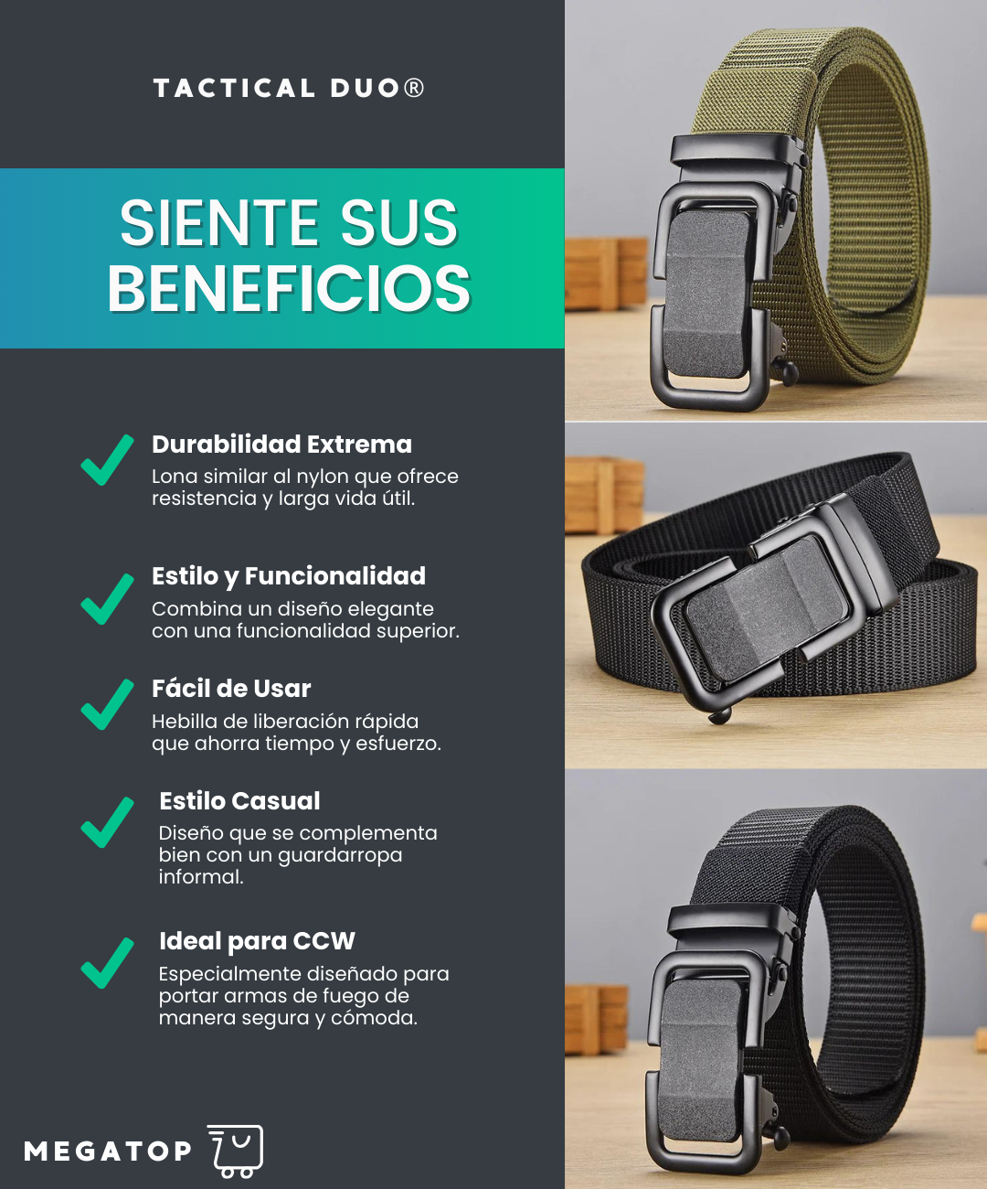 Cinturón Combat Belt: Compre 1 Llévese 1 GRATIS