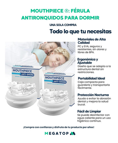 MOUTHPIECE: Férula Antironquidos para Dormir