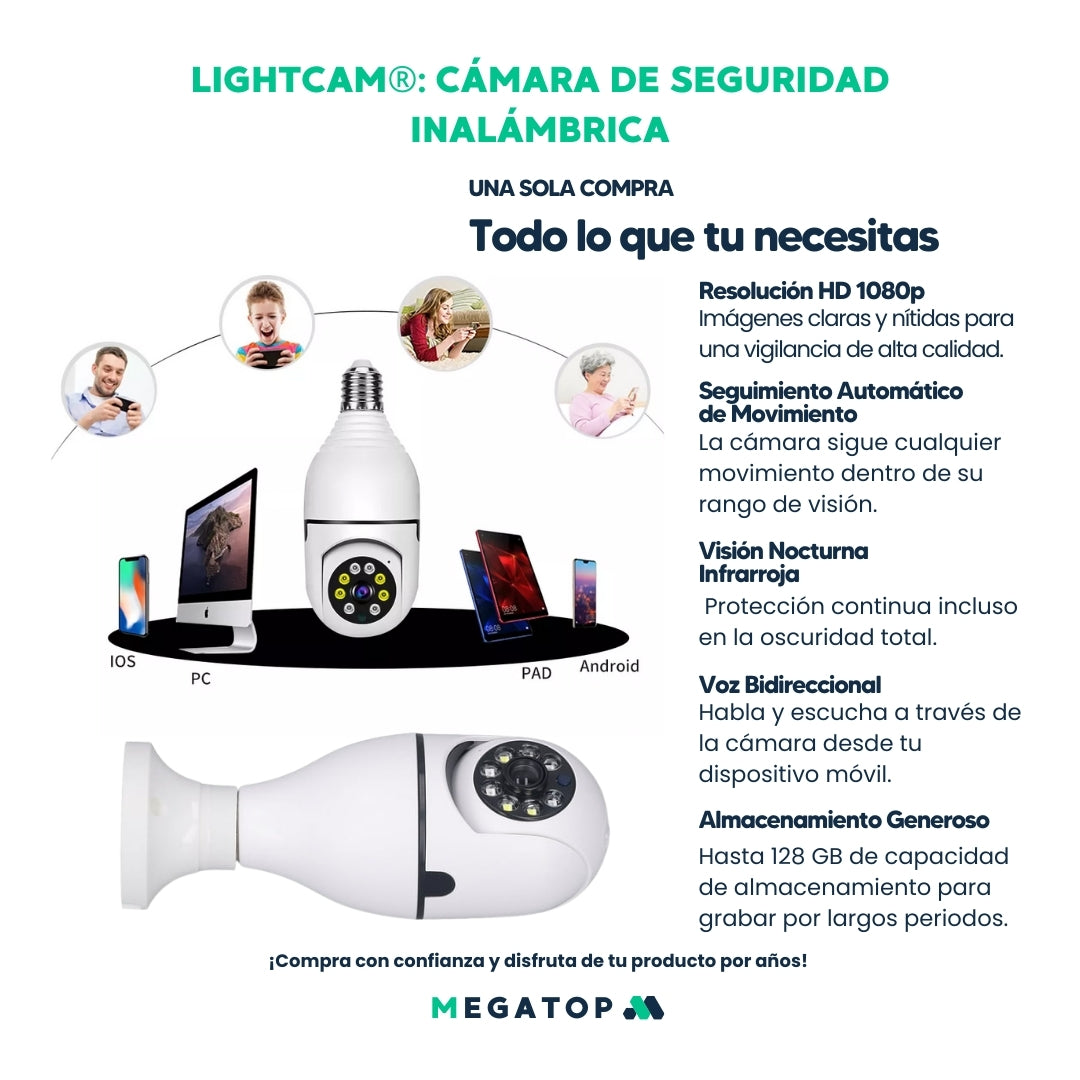 LightCam: Cámara de seguridad inalámbrica