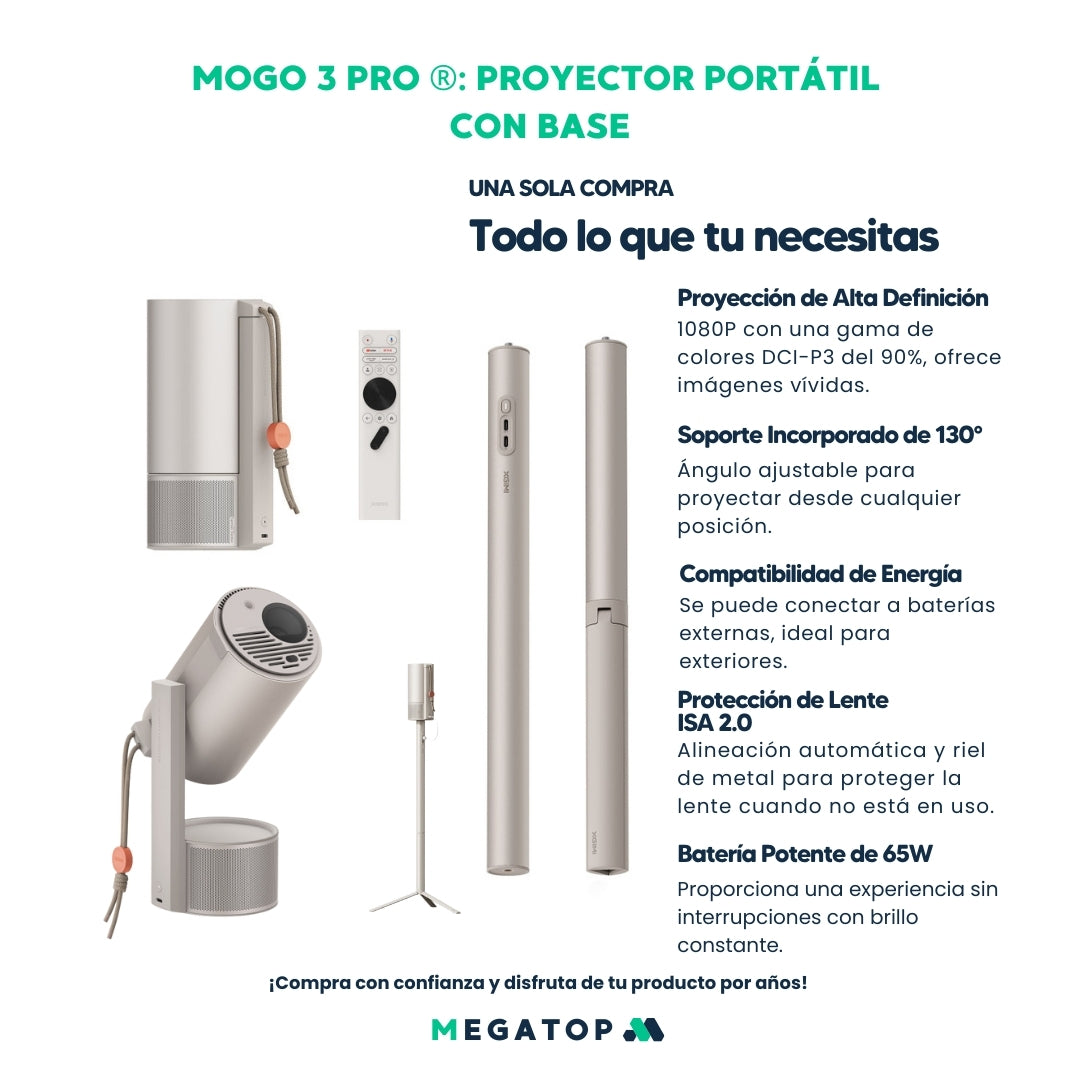 MoGo 3 Pro: Proyector Portátil