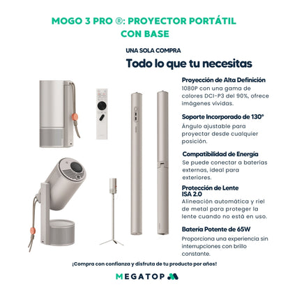 MoGo 3 Pro: Proyector Portátil