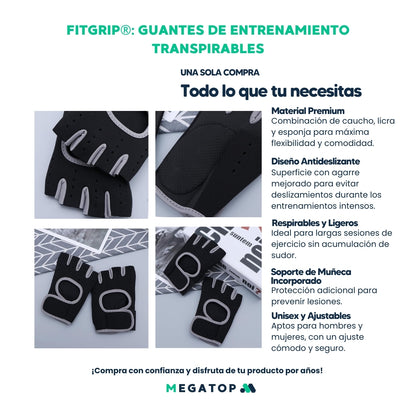 FitGrip: Guantes de Entrenamiento Transpirables