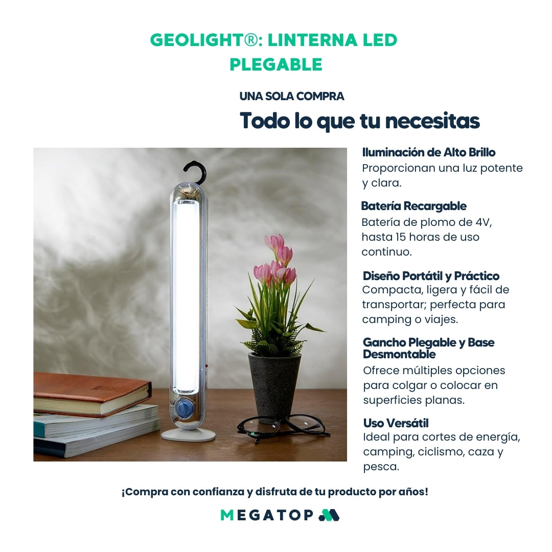 GeoLight: Linterna Led Plegable