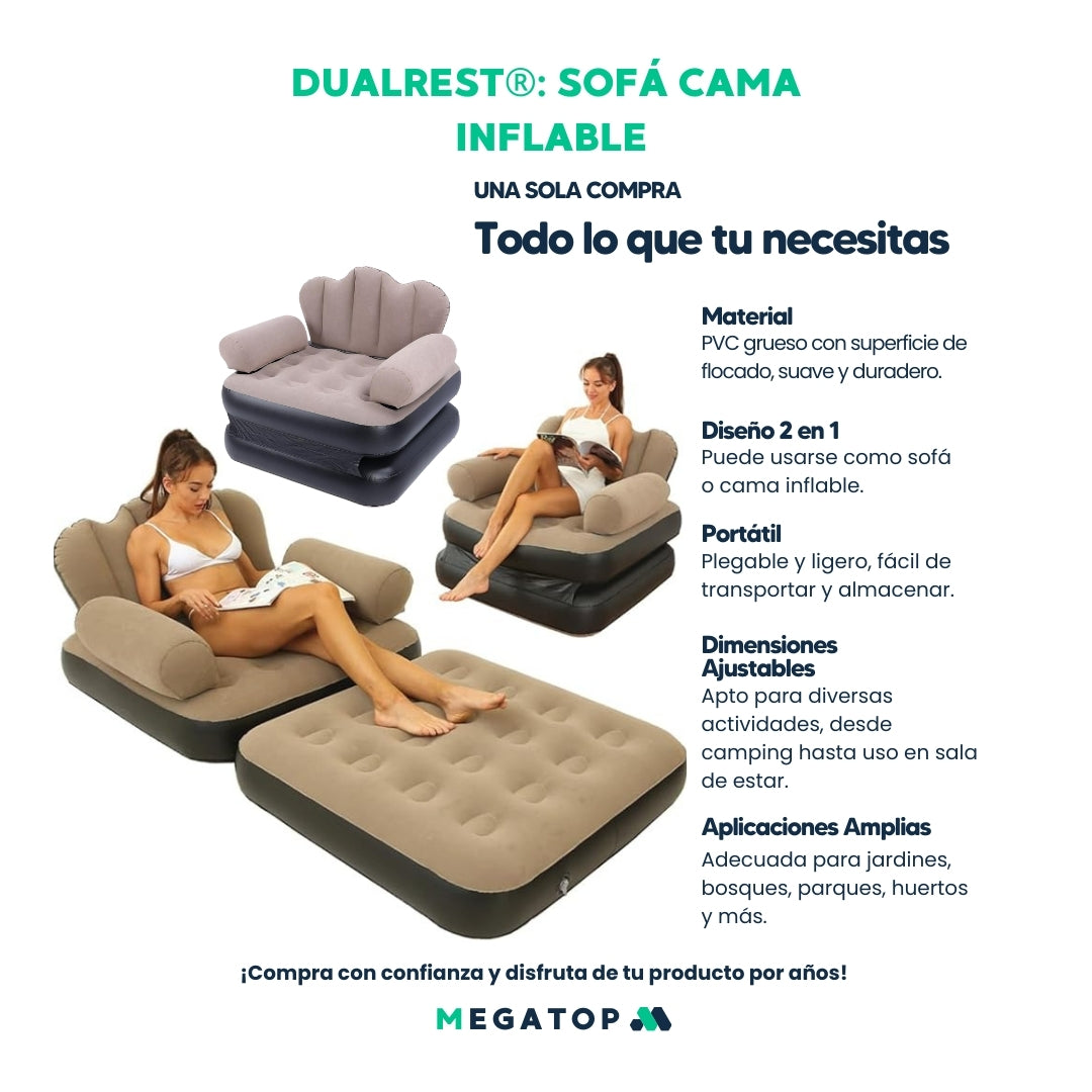 DualRest: Sofá cama inflable