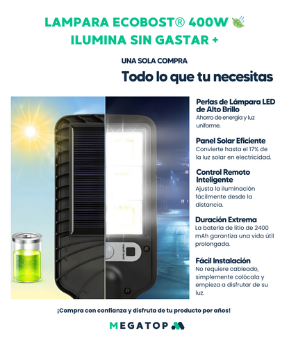 LAMPARA ECOBOST® 400W 🍃ILUMINA SIN GASTAR +