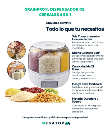 GrainPro: Dispensador de Cereales 6 en 1