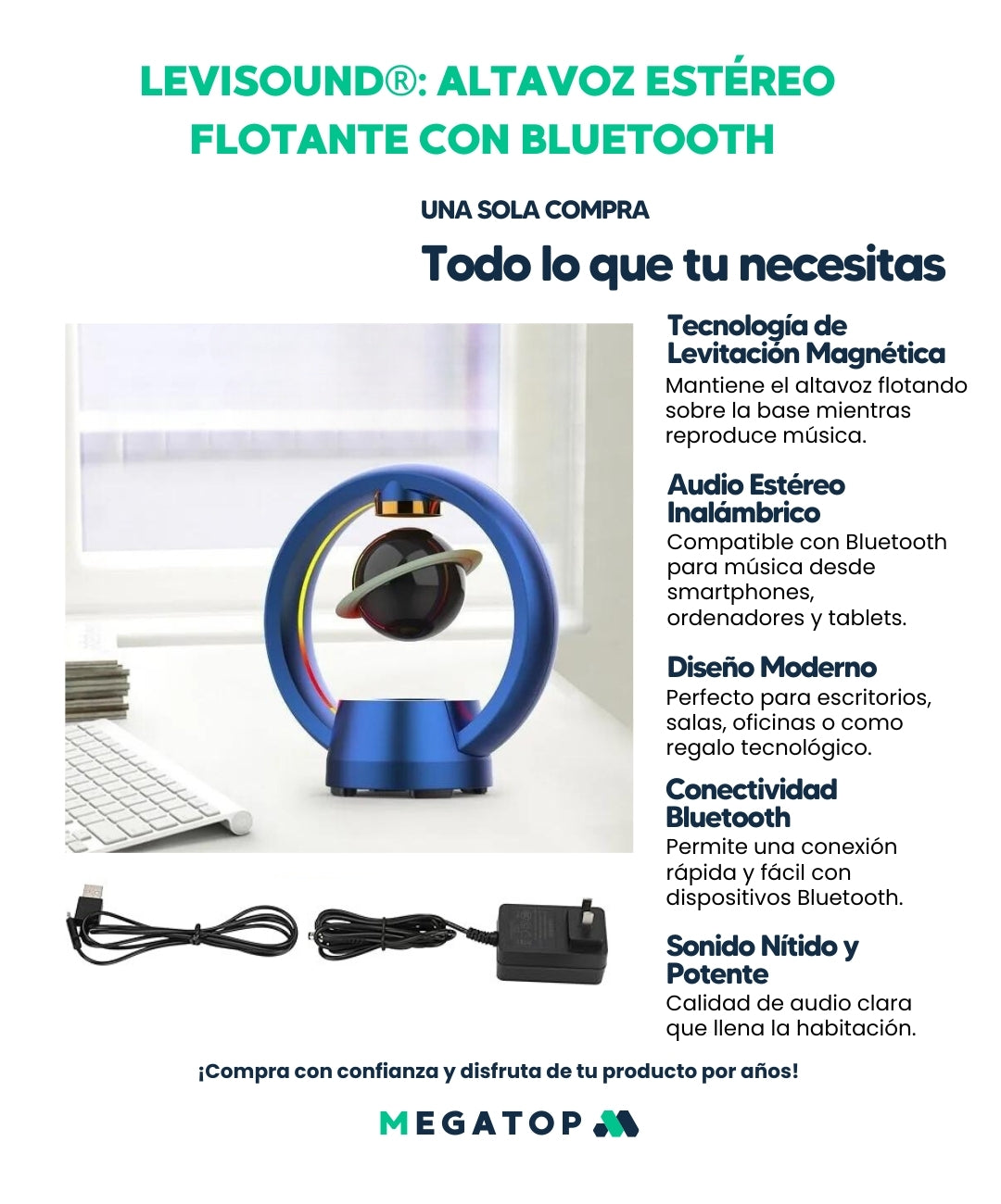 LeviSound: Altavoz Estéreo Flotante