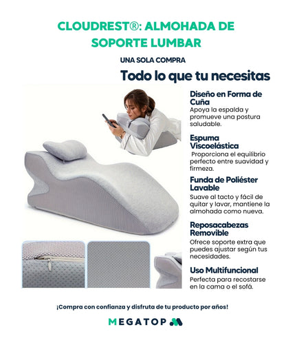 CloudRest: Almohada de Soporte Lumbar