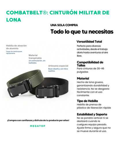 Cinturón Combat Belt: Compre 1 Llévese 1 GRATIS