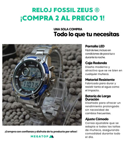 RELOJ FOSSIL ZEUS  (COMPRA 2 AL  PRECIO 1)🎁