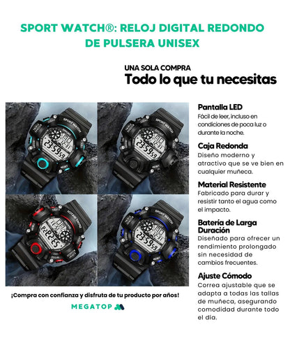 SPORT WATCH: Reloj Digital