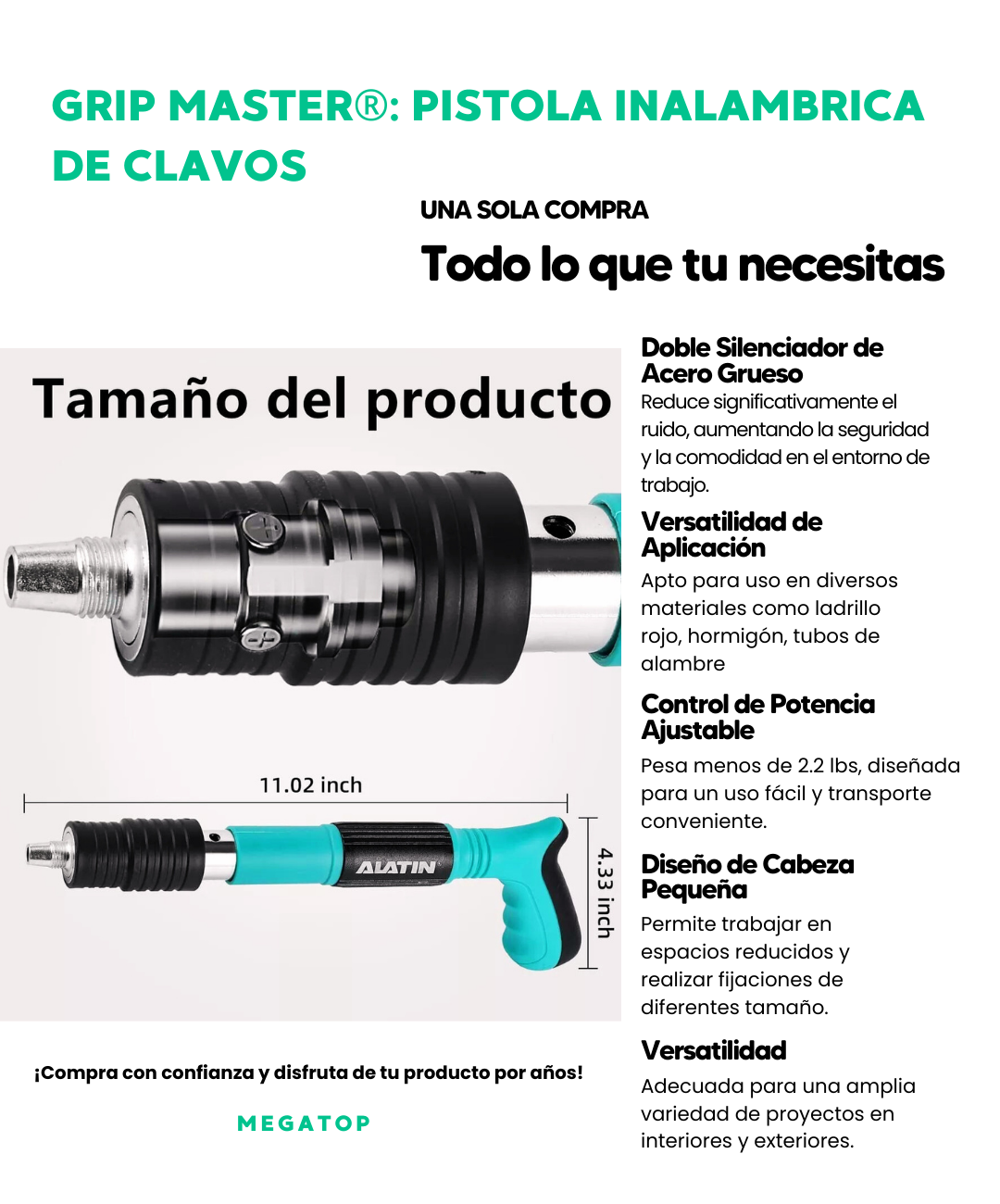 Grip Master: Pistola de Clavos