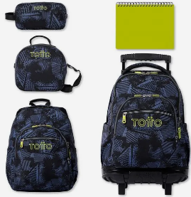 KIT TOTTO®: Mochila -Lonchera-Cartuchera + ENVIO GRATIS OFERTA