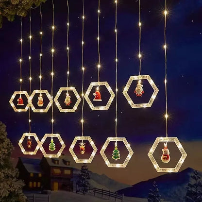 Hexaluz: Luces de Navidad Hexagonales