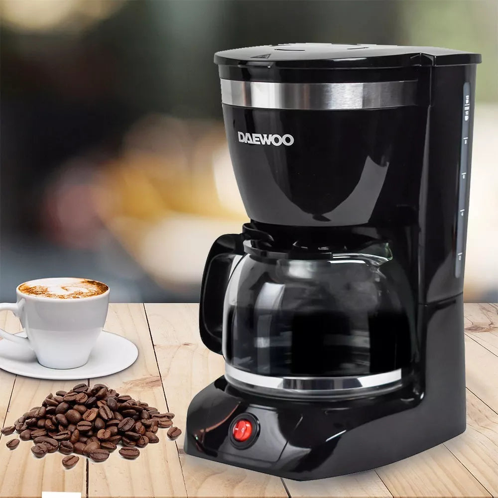 Cafetera Daewoo®: Cafetera de Filtro de 1.2L 12 tazas