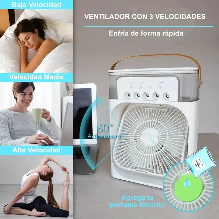 Mini Air Cooler®: Ventilador portátil 3 en 1