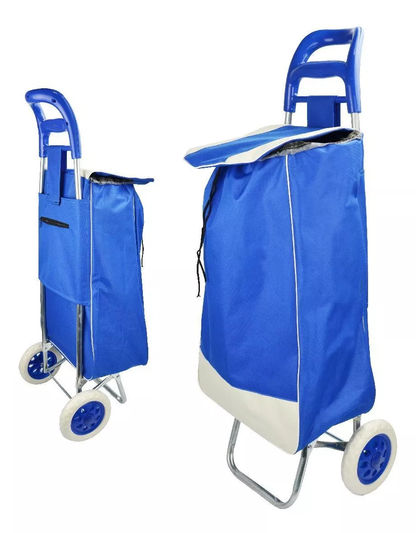 FeiraFlex: Carrito de Compras Plegable con Ruedas