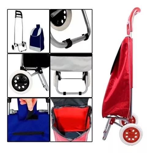 FeiraFlex: Carrito de Compras Plegable con Ruedas