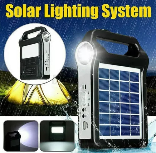 Kit De Iluminación Solar+ Bocina Bluetooth