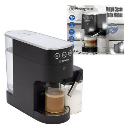 Cafetera WESTINGHOUSE®: Cafetera Multicapsulas Negra