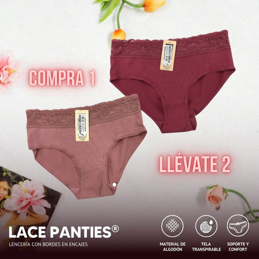 Lace Panties®: Lencería con bordes en encajes - PROMO 2X1