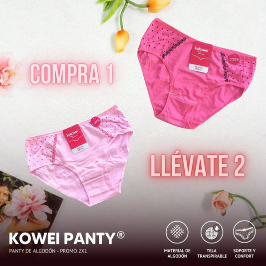 Kowei Panty®: Panty de algodón- PROMO 2X1