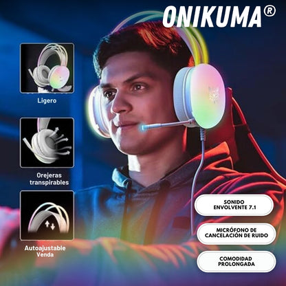 ONIKUMA: Auriculares para juegos de PC