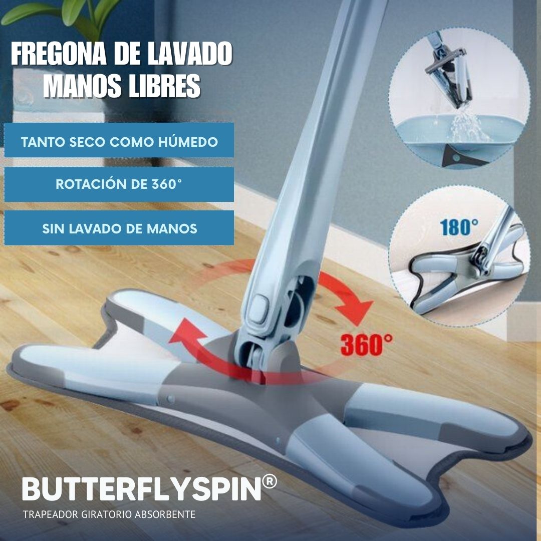 ButterflySpin®: Trapeador Giratorio Absorbente