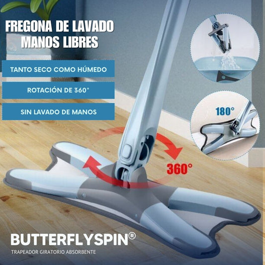 ButterflySpin®: Trapeador Giratorio Absorbente