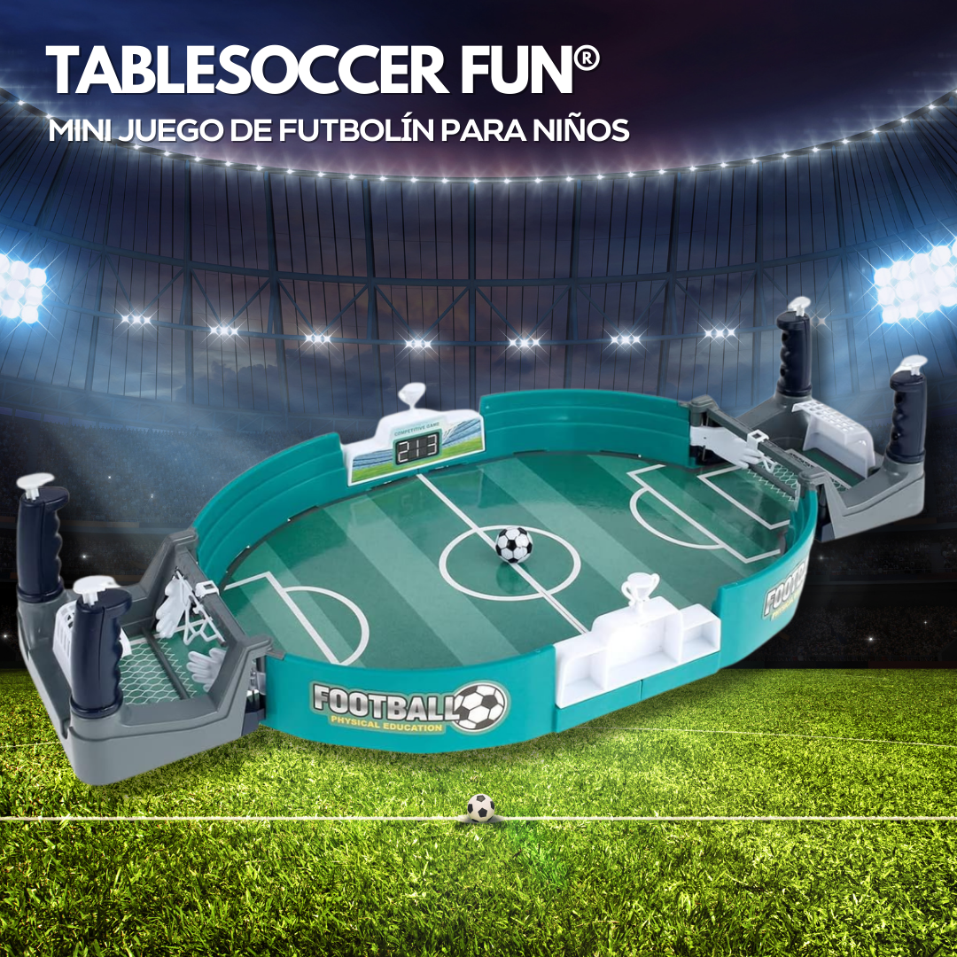 TableSoccer Fun®: Mini Juego de Futbolín para Niños