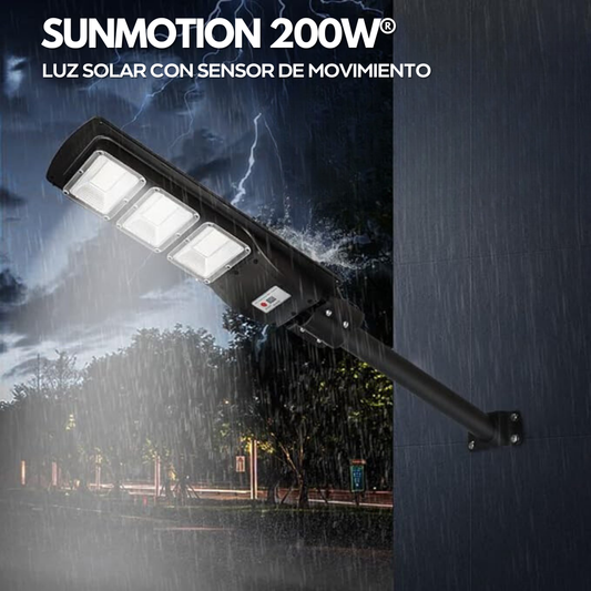 SunMotion 200W®: Luz Solar con Sensor de Movimiento