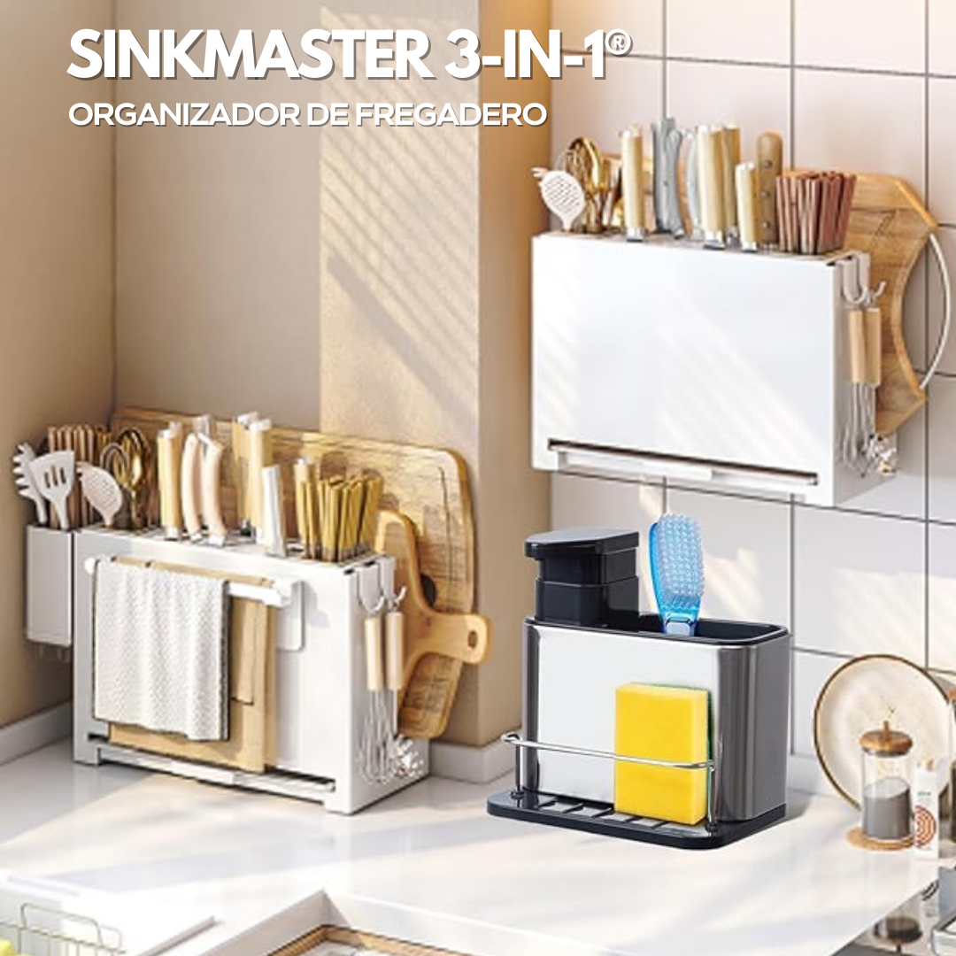 SinkMaster 3-in-1®: Organizador de Fregadero