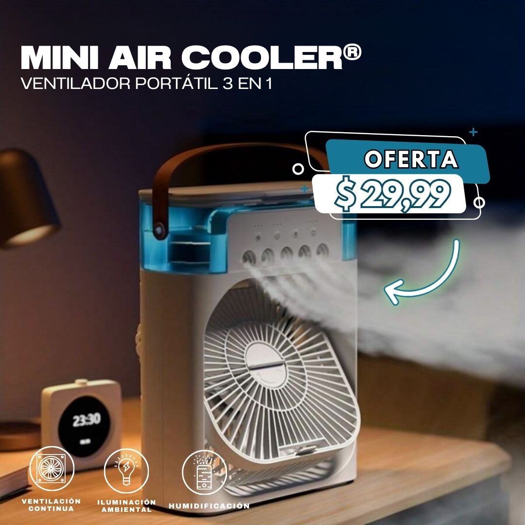 Mini Air Cooler®: Ventilador portátil 3 en 1