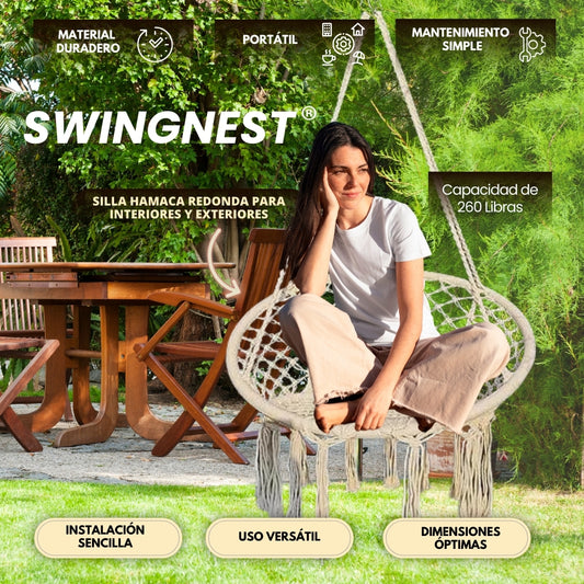 SwingNest: Silla Hamaca Redonda