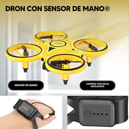 Dron con sensor de mano